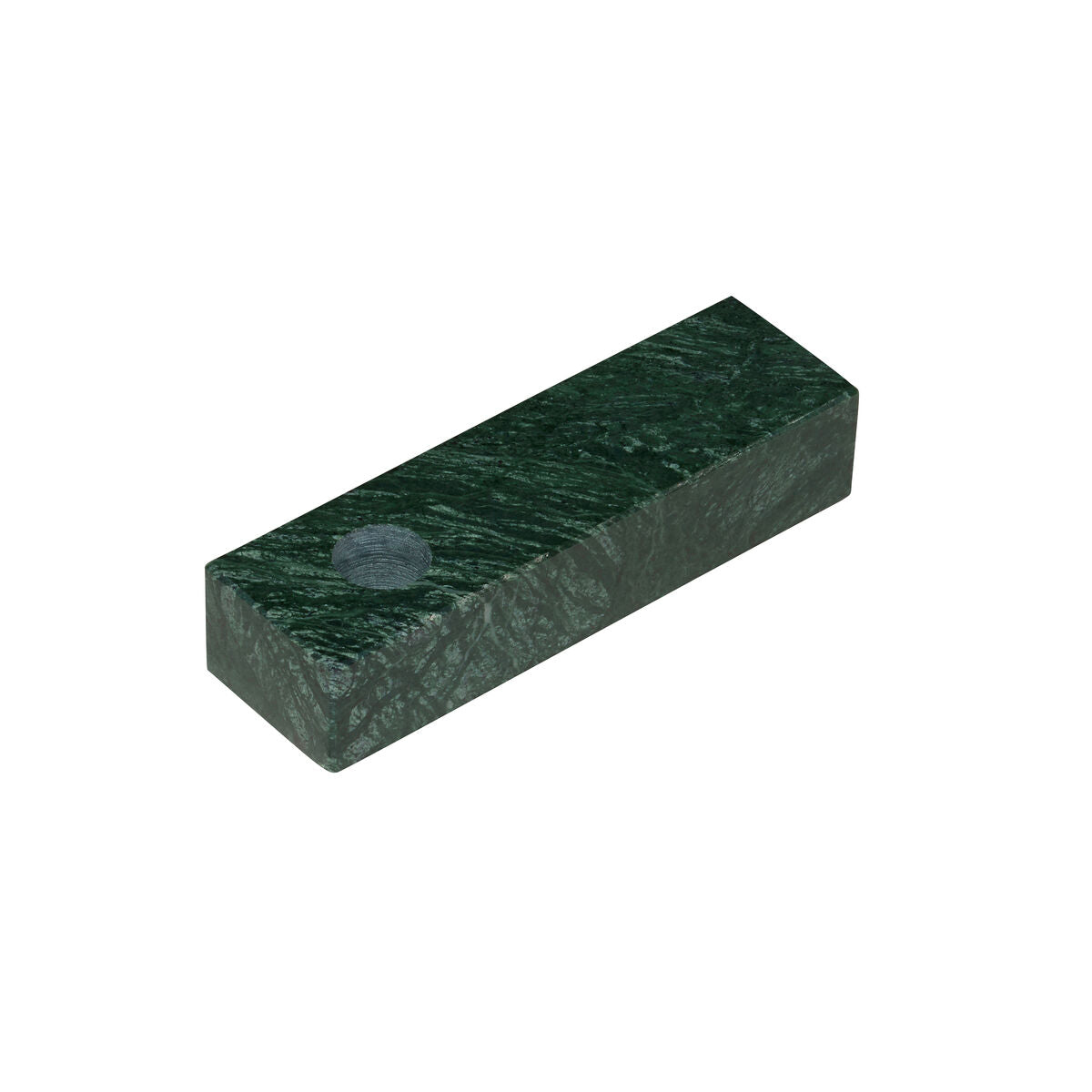 CANDLE STAND MARBLE : GREEN