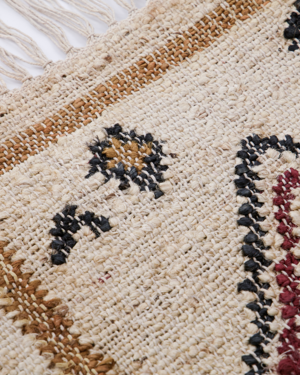 JUTE & COTTON RUG : HANDWOVEN