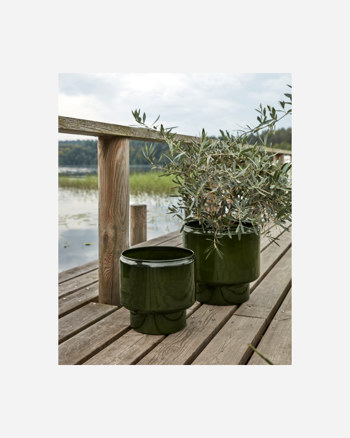 INDOOR / OUTDOOR POT : GREEN