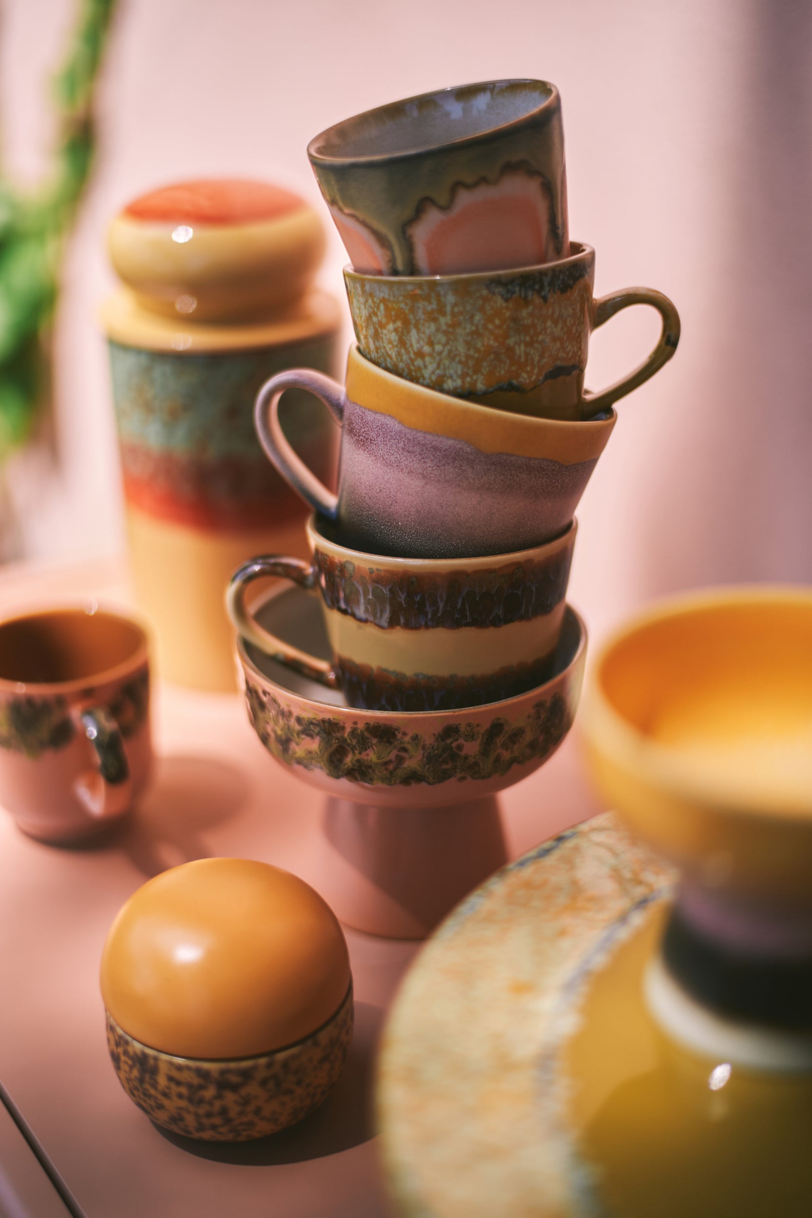 HKLIVING CAPPUCCINO MUGS : SET OF 4