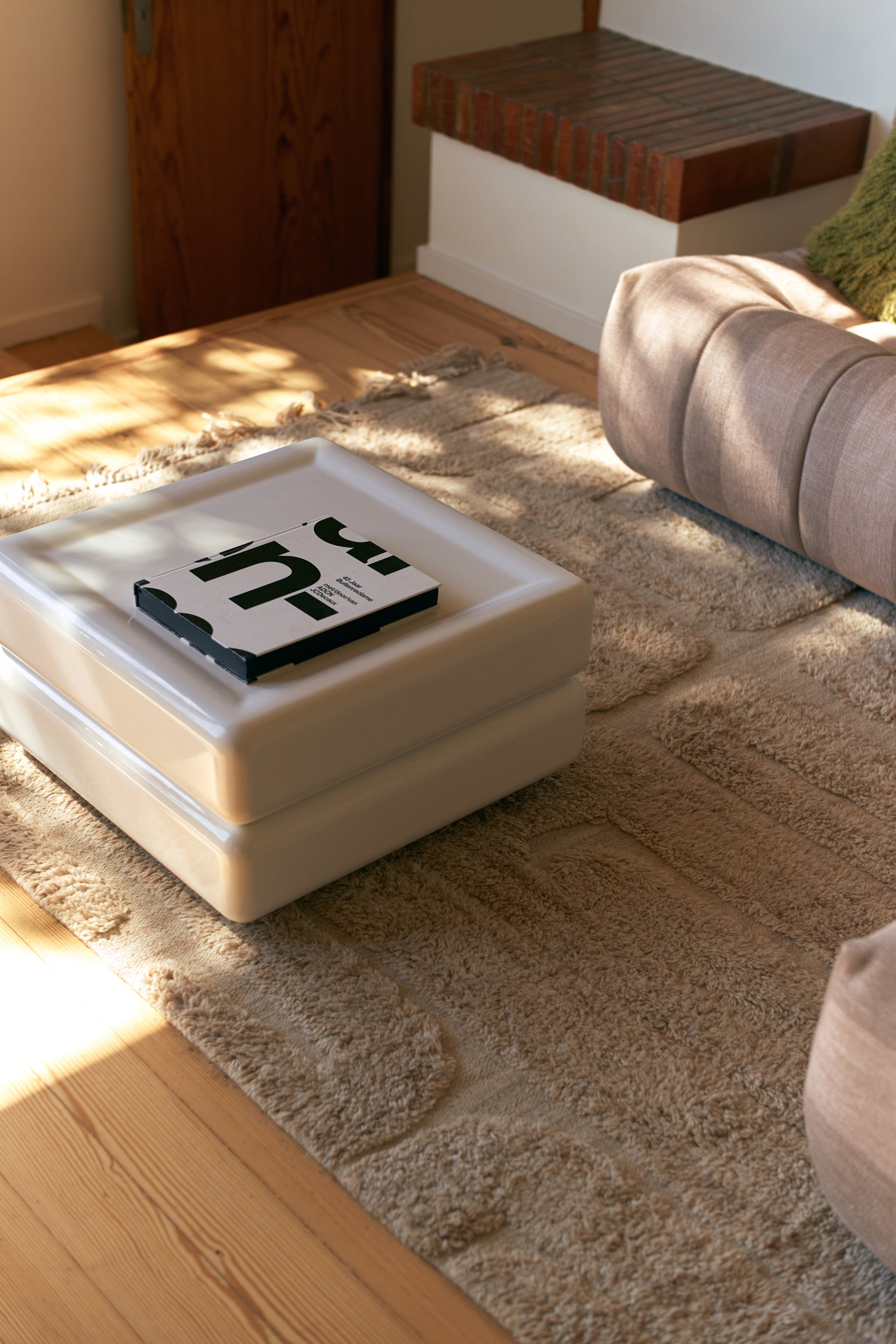 HKLIVING WOOL RUG : LIMESTONE