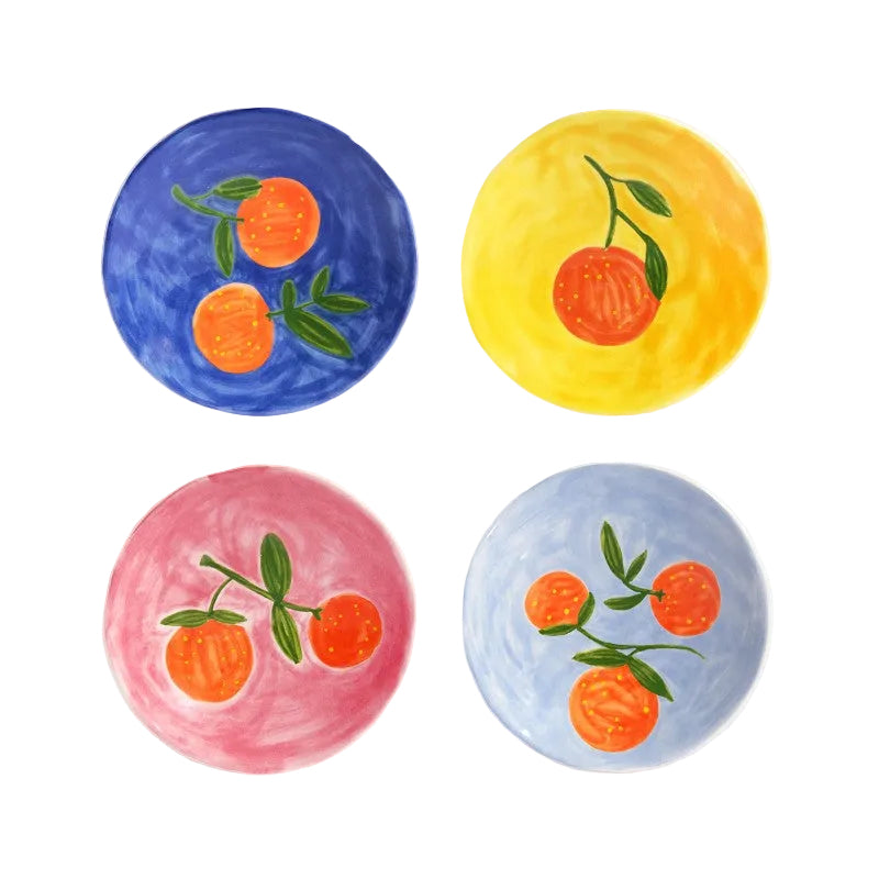 SICIALIAN ORANGE PLATE (SET OF 4)