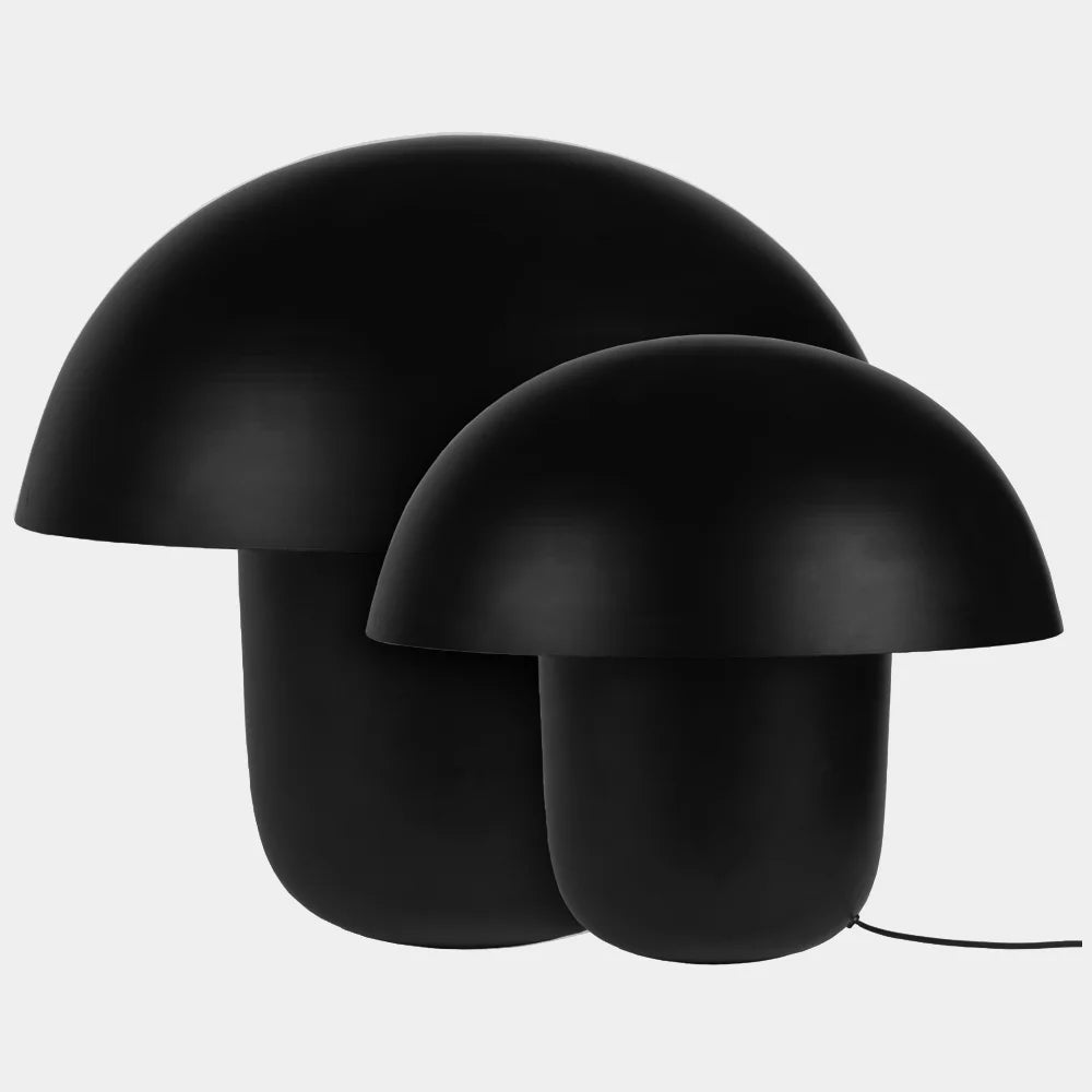 MUSHROOM LAMP - BLACK LARGE