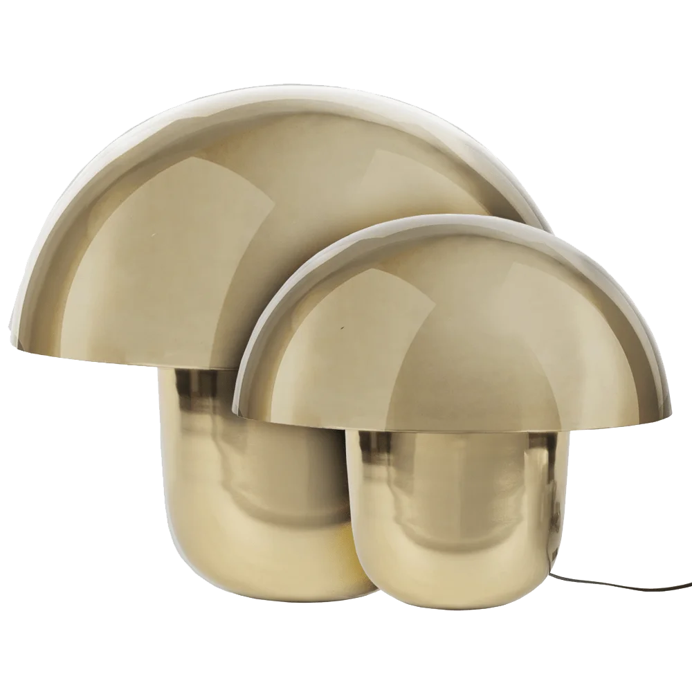 MUSHROOM LAMP - GOLD LARGE