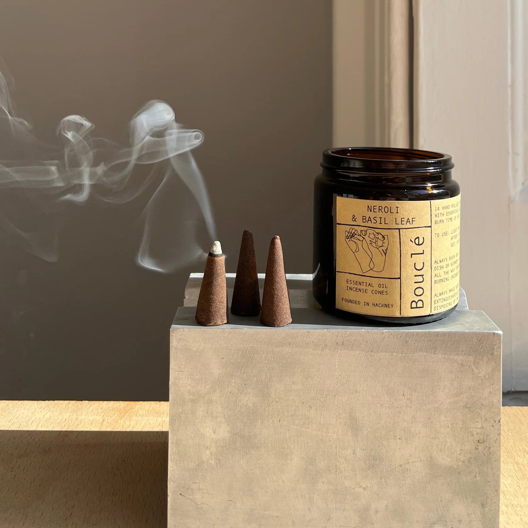BOUCLE NEROLI & BASIL LEAF INCENSE CONES
