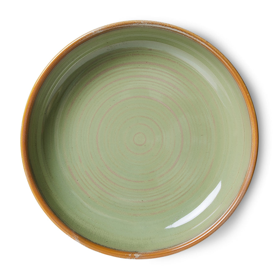 HKLIVING DEEP PLATE : MOSS GREEN
