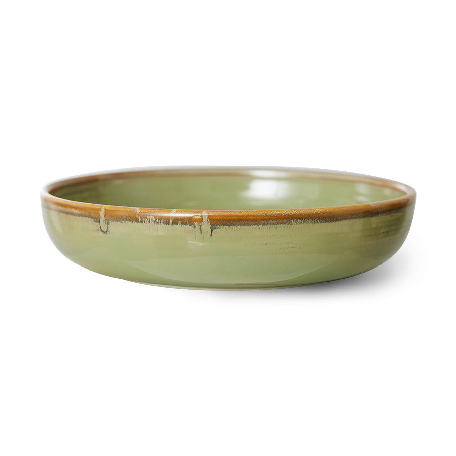 HKLIVING DEEP PLATE : MOSS GREEN