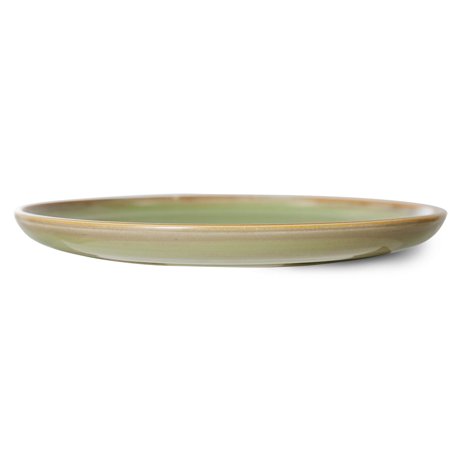 HKLIVING DINNER PLATE - MOSS GREEN