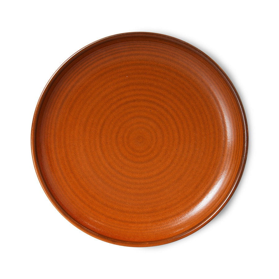 HKLIVING SIDE PLATE - BURNED ORANGE