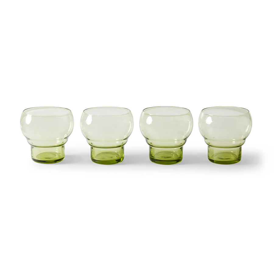 HKLIVING BULB GLASS : MINT (SET OF 4)