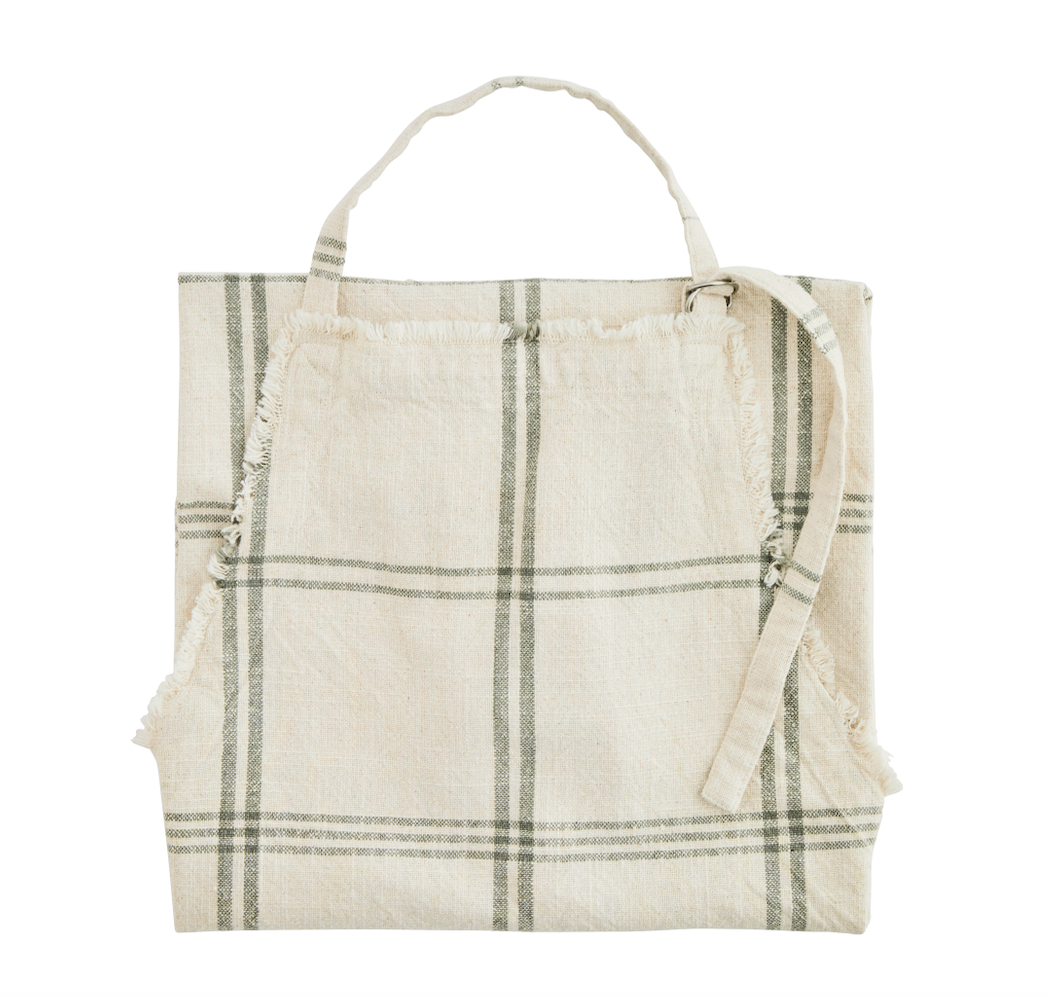 CHECKED APRON