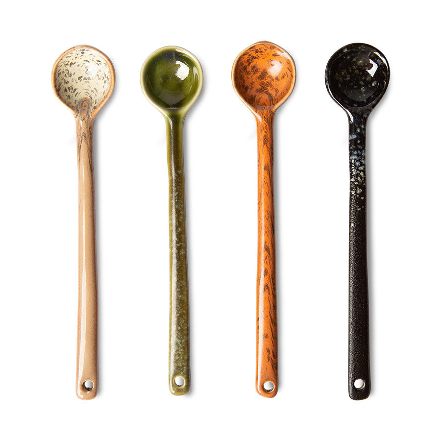 HKLIVING CERAMIC SPOONS (SET OF 4)