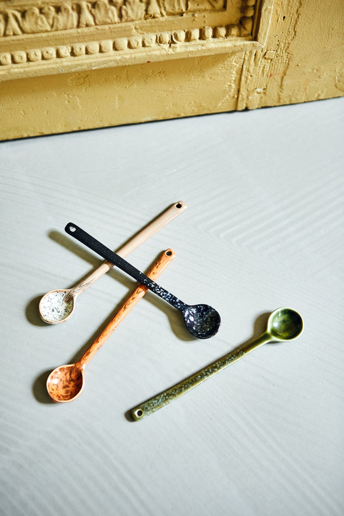 HKLIVING CERAMIC SPOONS (SET OF 4)