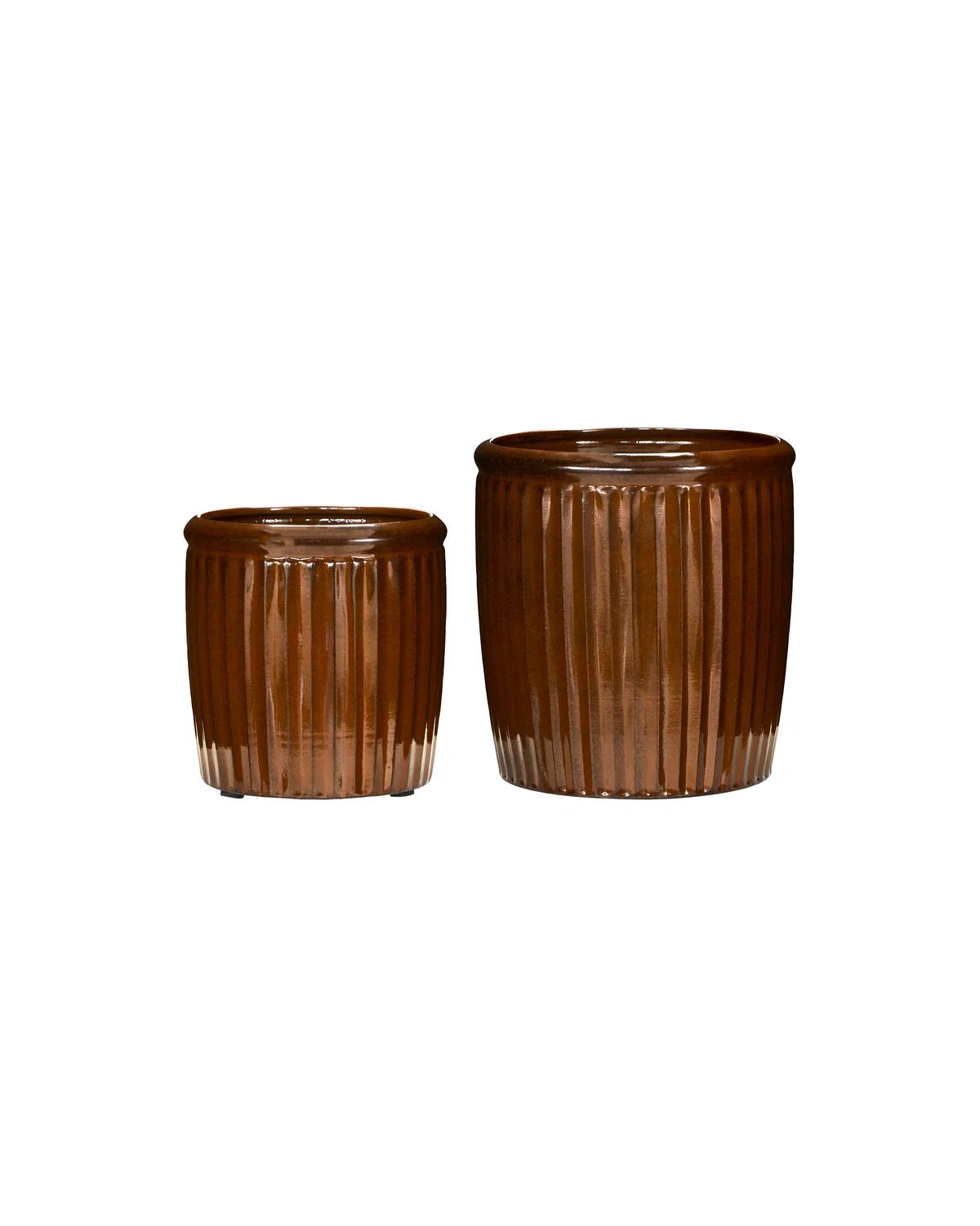 INDOOR / OUTDOOR POT : BROWN
