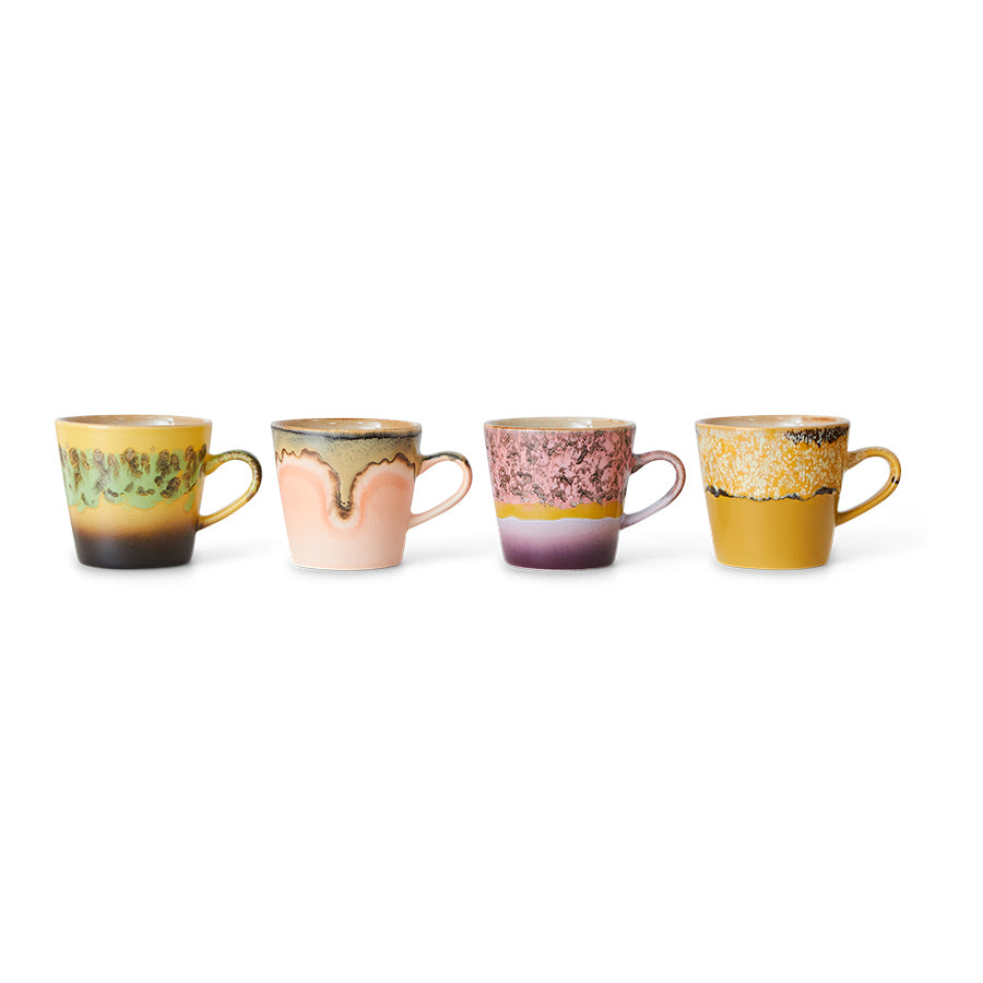 HKLIVING AMERICANO MUGS : SET OF 4