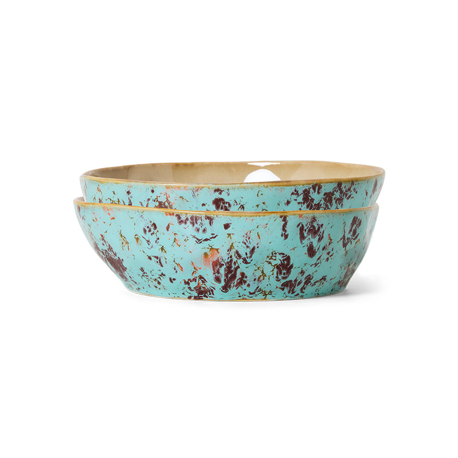 HKLIVING PASTA BOWLS : PATINA (SET OF 2)