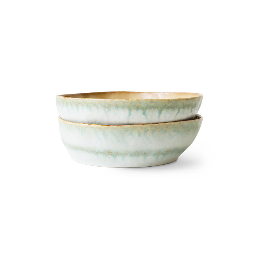 HKLIVING PASTA BOWLS : PETAL (SET OF 2)