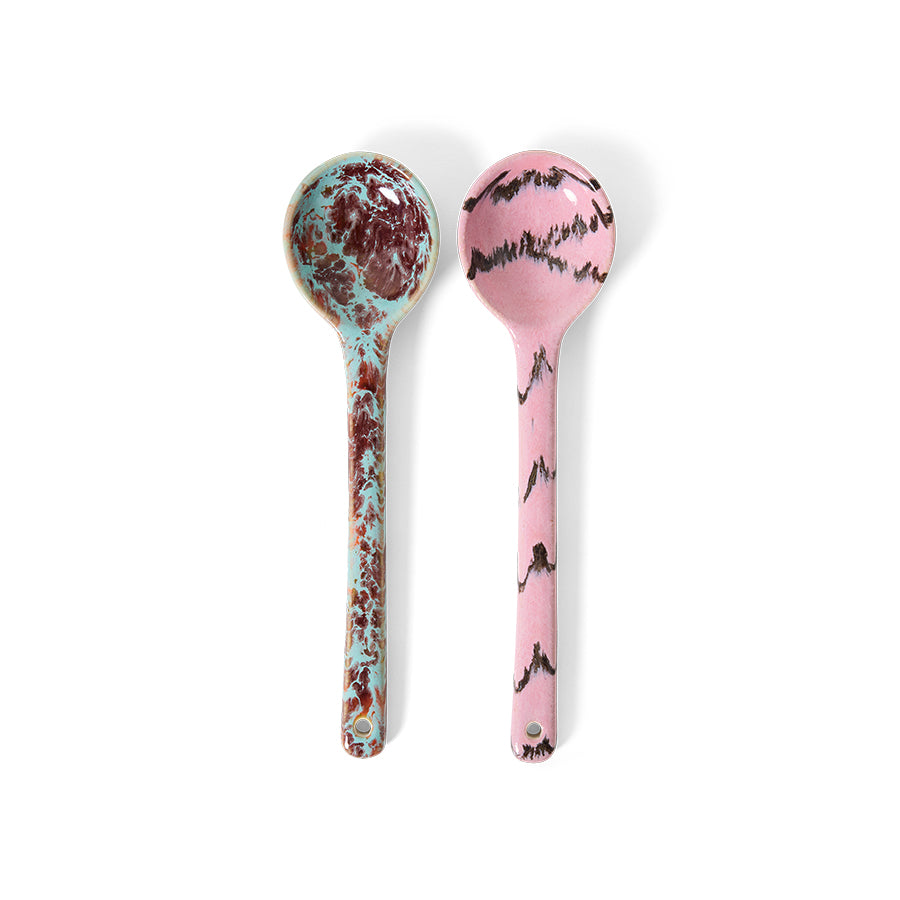 HKLIVING CERAMIC SERVING SPOONS