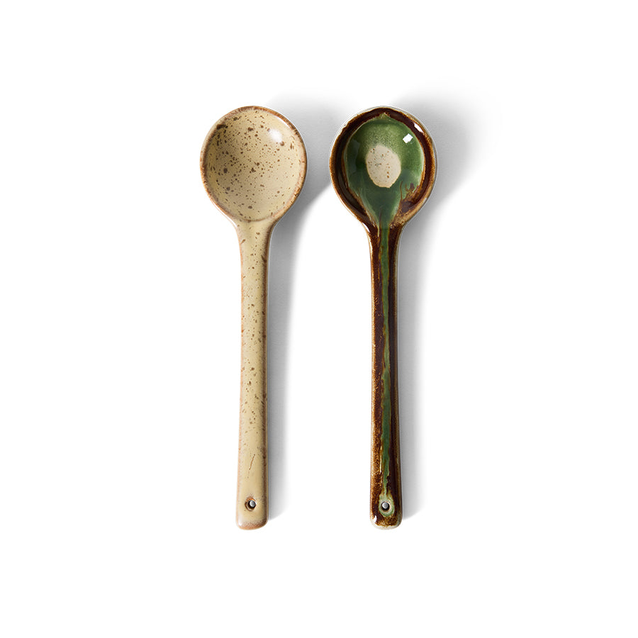 HKLIVING CERAMIC SERVING SPOONS