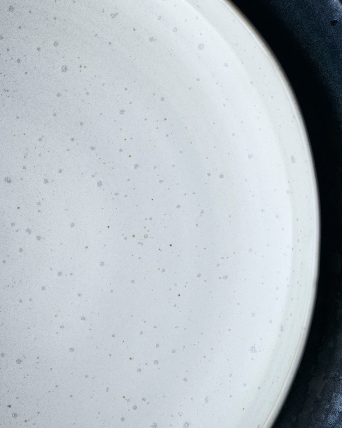 WHITE SPECKLED SIDE PLATE