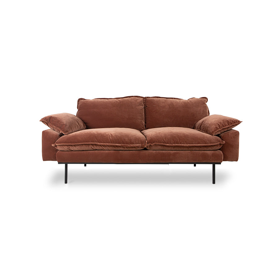 HKLIVING RETRO SOFA : 2 SEATS