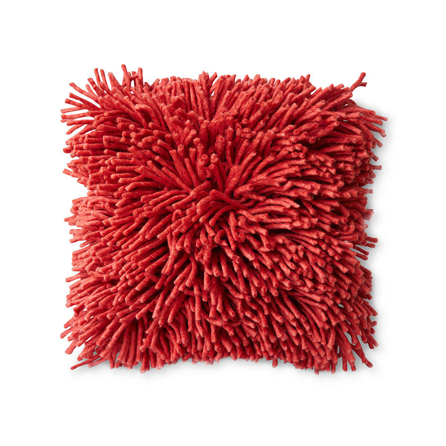 HKLIVING RUGGED CUSHION CHERRY