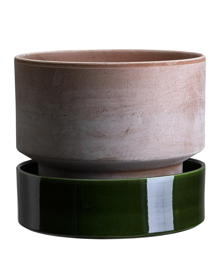 PLANT POT W SAUCER - 30x25cm