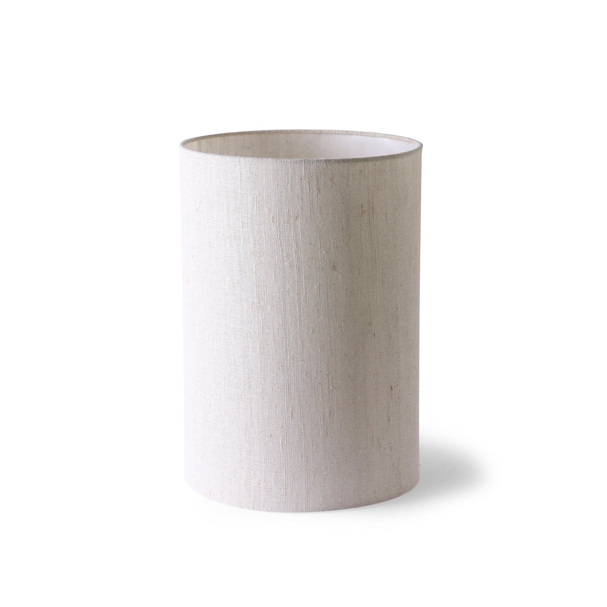 Linen cylinder discount lamp shade