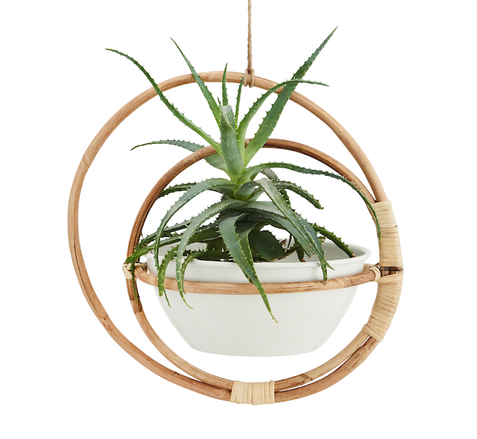 HANGING BAMBOO FLOWER POT HOLDER